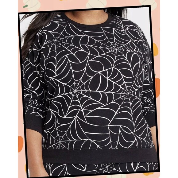Grayson Threads Tops - Grayson Threads Size Medium Spiderweb Sweatshirt Long Sleeve NWT Lightweight